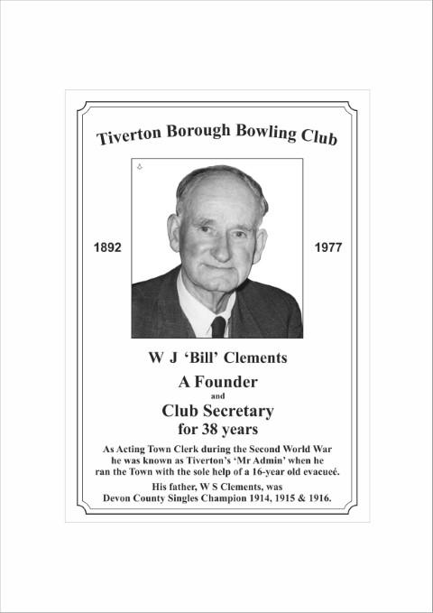 Bowling Club Plaque A5 (Small)